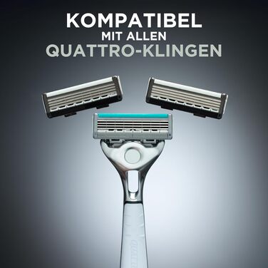 Бритвенные кассеты Wilkinson Sword Quattro Titanium для мужской бритвы, 8 шт