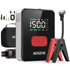 Powerbank Starthilfe 7000A з компресором 150PSI для автомобілів, LED-ліхтарик, 12V