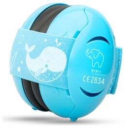Schallwerk Mini+ - Навушники-захисники для малюків - високоякісні навушники для захисту від шуму для дітей - захист слуху для дітей, захист слуху для немовлят, навушники-захисники для немовлят, захист від шуму, небесно-блакитний