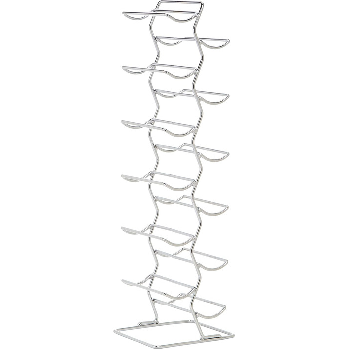 Amazon Basics Modern Style Wine Rack for 12 Bottles, 74 cm, Chrome