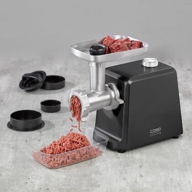 Electric Meat Grinder FW2000 with Spritzgebäck Attachment - 800W/2000W, 2kg/min, Aluminum Housing, Powerful Motor
