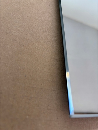LED-дзеркало у ванну кімнату, квадратне, з підсвіткою, 90x90 см