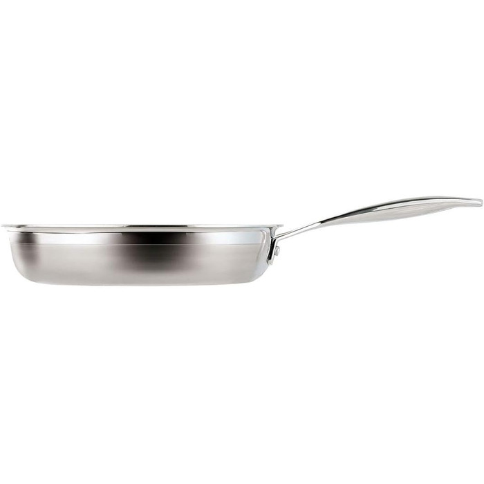 Набір сковорідок Le Creuset з нержавіючої сталі 3-шарової, 2 шт, Ø 24-28 см, сріблястий, для всіх плит (індукція, духовка)