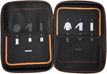 Чохол для сорочок Packshi Doppelt – кейс для подорожей, захист від зминання, подарунок для чоловіків, чорний