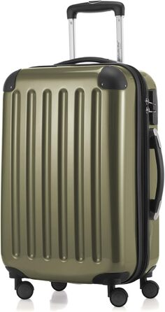 Чемодан Alex Hartschalen - валіза-тележка, валіза-роллік, 74 л (Авокадо, комплект)
