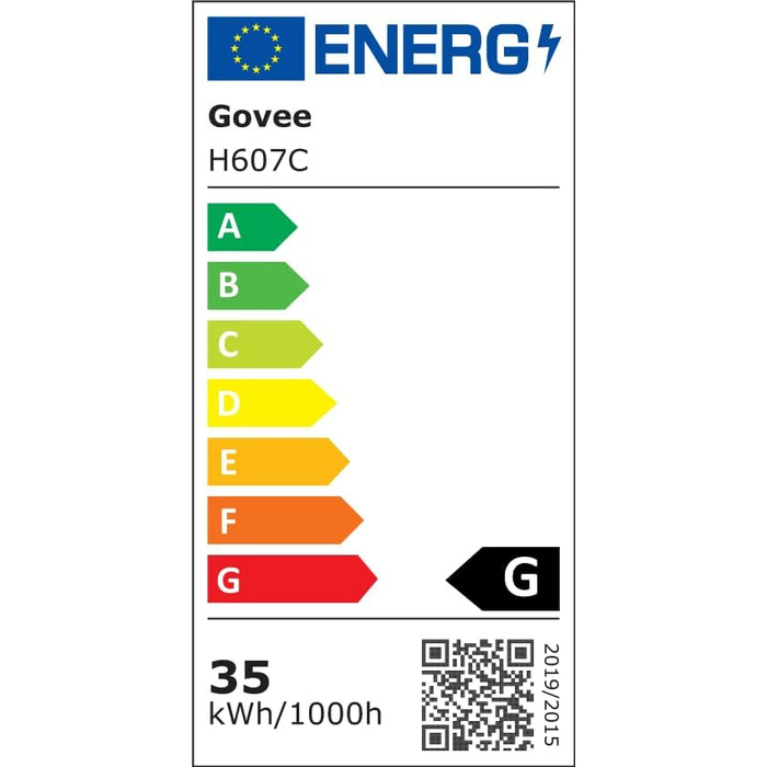 Govee LED торшер RGBIC з димуванням, 1725LM, для вітальні та роботи, сумісний з Matter, 152 см, чорний, 16 мільйонів кольорів, режими сцен, музичний режим для декору спальні, ігрової кімнати
