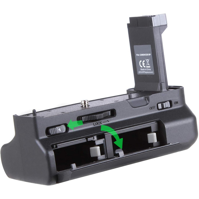 Вертикальний хват/ручка живлення Hersmay для Canon EOS RP R8, батарейний відсік на 2 батареї LP-E17 для DSLR-камер