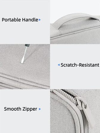 Органайзер для електроніки Arae Elektronik Organizer Tasche Kabel Tech Pouch - міцний чохол для зберігання кабелів та гаджетів з вологозахистом, легкий, для подорожей та повсякденного використання, чорний, великий (L)