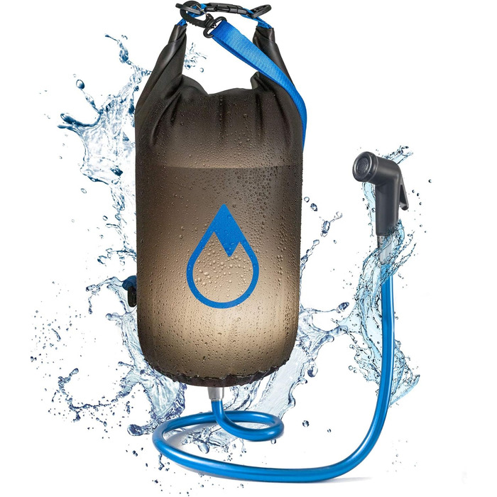 *New Model* – Camping Shower – Solar Shower + Waterproof Outdoor Drybag