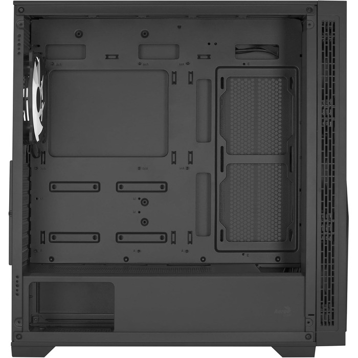 Корпус ПК Aerocool GEOFLOW GBKV2 Micro ATX з 3 RGB вентиляторами та сітчастою передньою панеллю (Чорний)