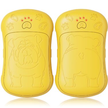 Електричні грілки для рук, 2 шт. 6000mAh, акумуляторні, багаторазові, для активного відпочинку, полювання, гольфу, кемпінгу, теплий подарунок для жінок, чоловіків, дітей (Жовтий)