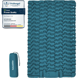 Килимок для кемпінгу Naturehike, ультралегкий надувний, з інтегрованою помпою, для велосипедних походів та наметів, односпальний (двоспальний)