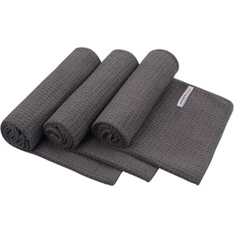 Рушник мікрофібра Sunland для спорту, подорожей, 40x80 см, сірий, швидковисихаючий, ультрам'який