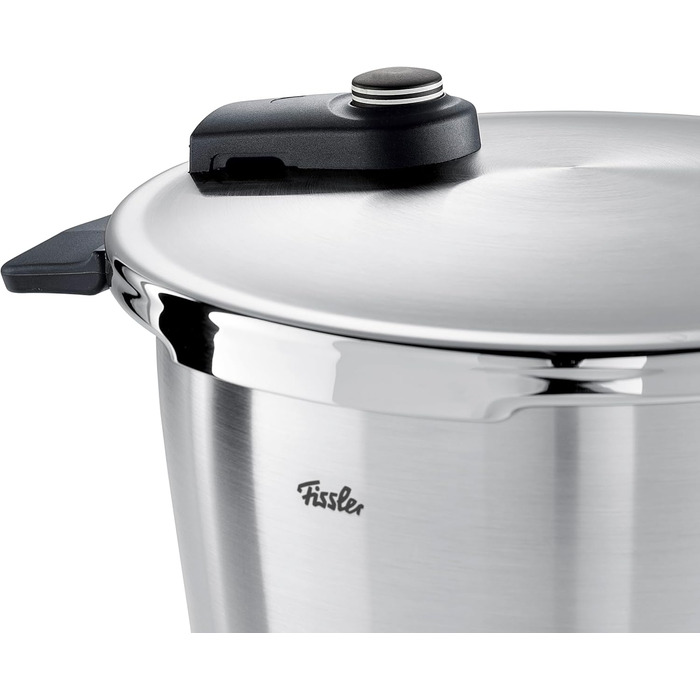 Скороварка Fissler Vitaquick Premium 4,5 л з нержавіючої сталі, для індукції, 2 режими приготування, Ø22 см, вироблено в Німеччині