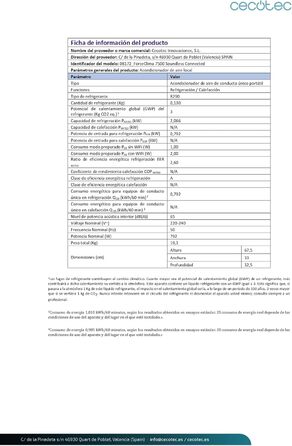 Портативна система кондиціонування Cecotec Forceclima 7400 Touch з пультом та сенсорним керуванням. 7000 BTU, LED-дисплей, 4 режими, 2 швидкості, площа охоплення до 15 м2 (пульт + сенсорне керування + APP)