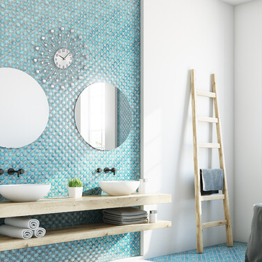 Relaxdays Wall Clock Diamond Ø 50 cm