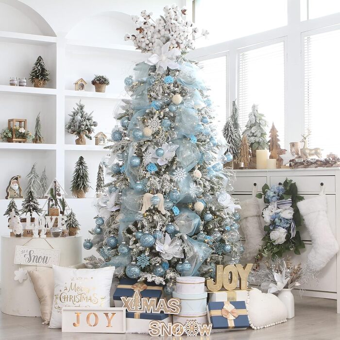 Набір прикрас на ялинку Sea Team 60 мм, 30 шт., блакитний (6CM-C)