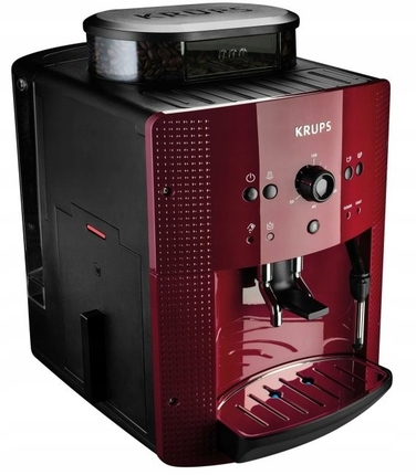 Автоматична кавомашина Krups EA8107, 1450 Вт, червона