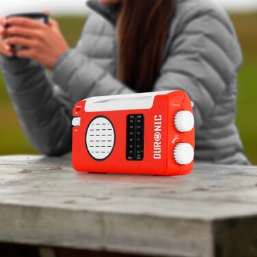 Портативне радіо Duronic з ручкою, сонячне радіо DAB FM, LED ліхтар, Powerbank 2000mAh, Bluetooth, для надзвичайних ситуацій