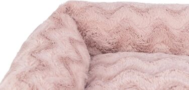 Ортопедичне собаче ліжко TRIXIE Vital Loki, рожевий, 65 x 50 см - м'яке ліжко з Memory Foam для собак, захищає суглоби