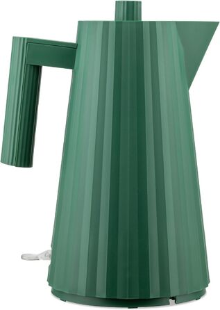 Alessi Plissé Electric Kettle - Green, 1.7L, 2400W, Thermoplastic Resin, European Plug