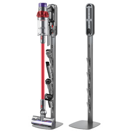 Підставка для пилососів Dyson Gen5 V15 V12 V11 V10 V8 V7 V6, без свердління, з прихованим шнуром, металевий органайзер для бездротових пилососів та насадок, сірий титан