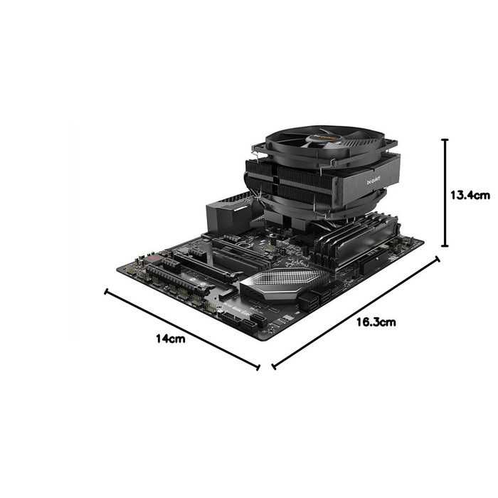 be quiet! Dark Rock TF 2: Потужний кулер для ПК з 7 теплових трубок та тихим вентилятором