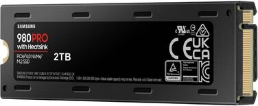 SSD Samsung 980 PRO 2TB M.2 PCIe 4.0 (з радіатором) - для ігор та редагування відео