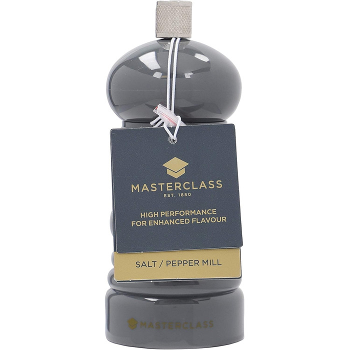 Мельниця для перцю та солі MasterClass, пластик, сіра, 12 см
