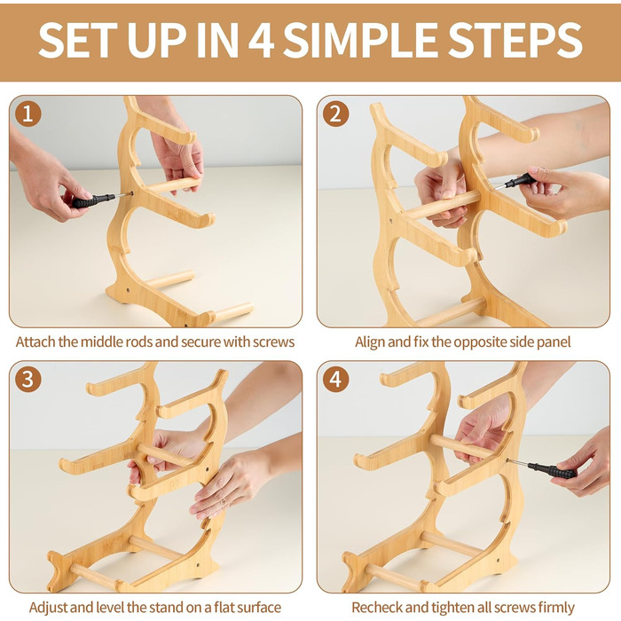 Трирівнева етажерка для фруктів та закусок з бамбуковим підставкою, преміум-пластик