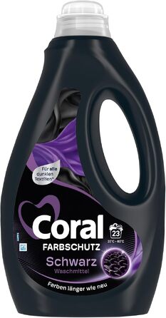 Рідкий пральний засіб Coral Black Velvet для чорного одягу, 1.15 л, упаковка 6 шт
