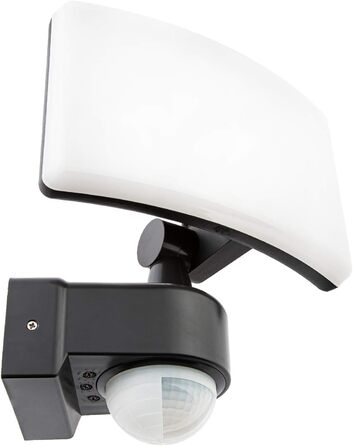 Світлодіодний прожектор HUBER 30 Вт 3300 лм IP65 білий/антрацит з датчиком руху, для вуличного монтажу на стіну та кут