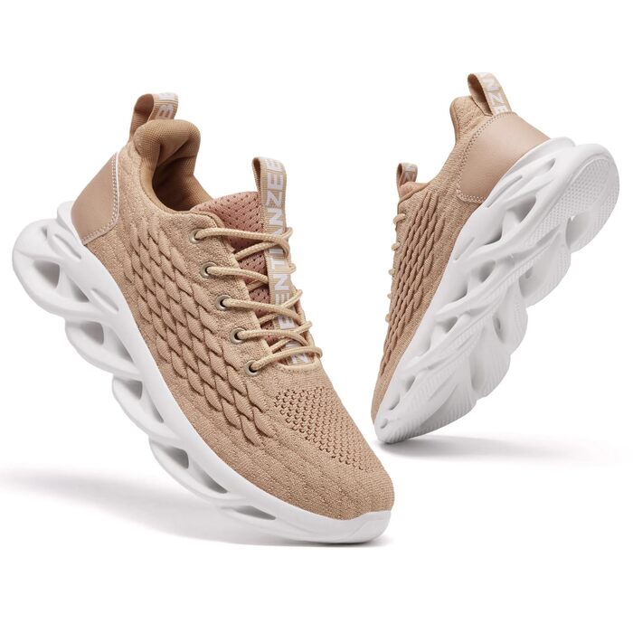 Чоловічі кросівки для бігу, тенісу та фітнесу. Легкі, дихаючі, спортивні, коричневі (41 EU)