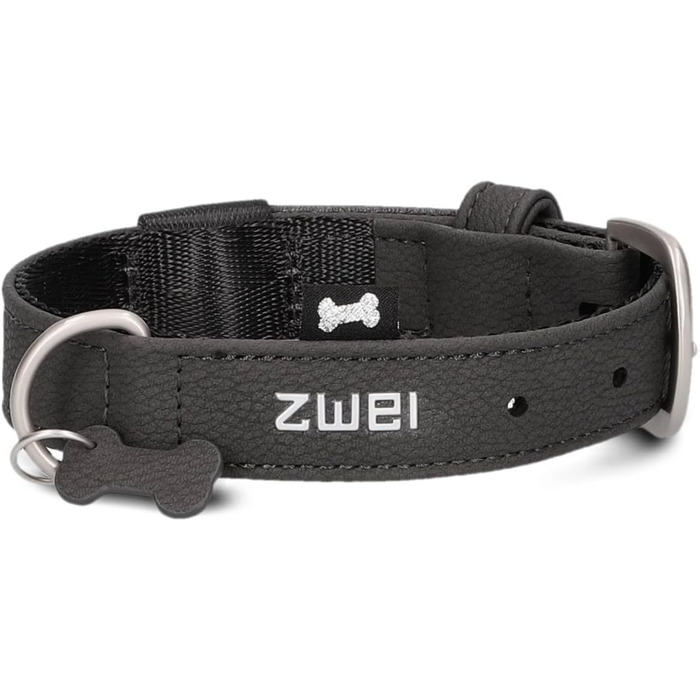 Нашийник для собак ZWEI Leo LE10 з екошкіри, регульований, 28-38 см, різні кольори