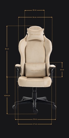 Ігрове крісло Delagear G 450, бежева тканина