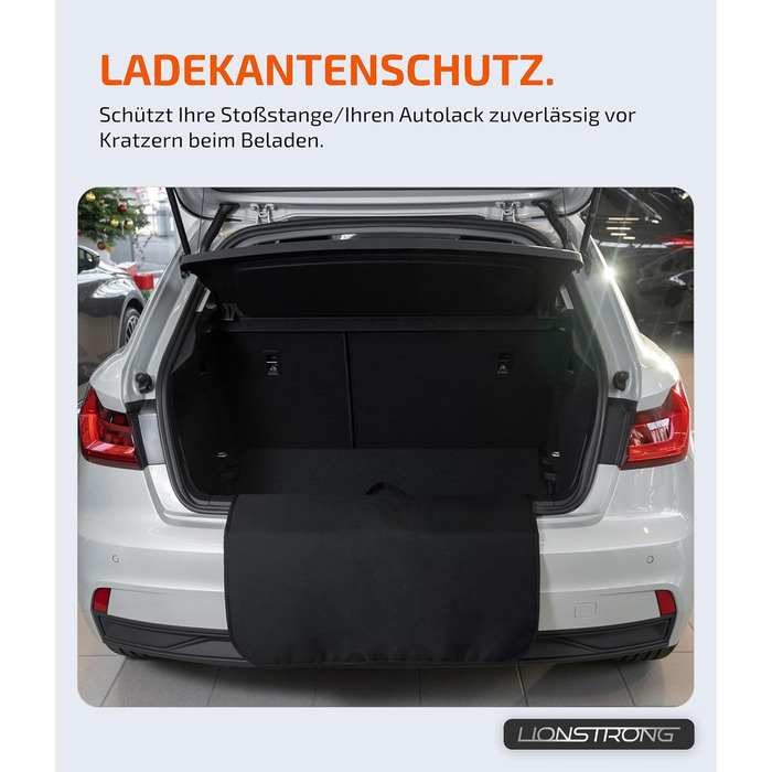 Захист для багажника автомобіля [з підкладкою & водовідштовхувальний] – універсальний килимок для багажника, підходить для легкових автомобілів та SUV – захист багажника для собак – стійкий до подряпин та ковзання 100x73 см