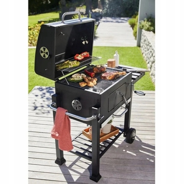 Садовий вугільний гриль на колесах XXL Grill Meister