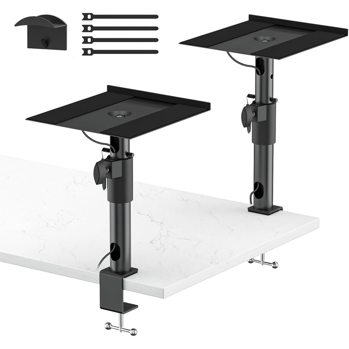 Підставки для акустики: універсальні, регульовані по висоті, нахильні та поворотні, для Edifier, KRK, Klipsch, Polk, Sony, PreSonus, JBL та інших