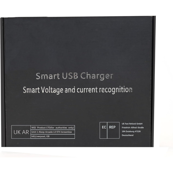 Зарядна станція Schnellladestation PD20W QC3.0 7-в-1 з LCD-дисплеєм, USB-роз'єми, сумісна з iPhone, iPad, Samsung, Huawei (Чорний)