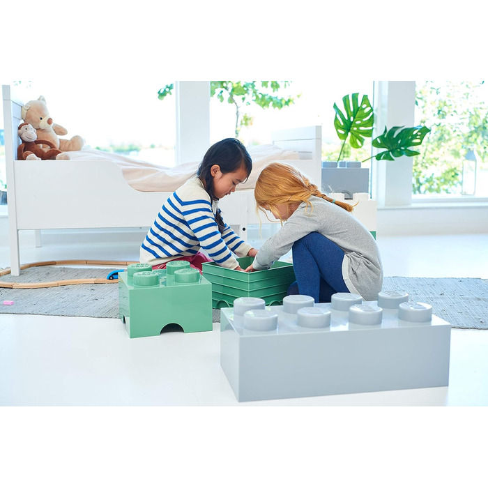 Контейнер для зберігання Lego Brick 8 великий, світло-блакитний