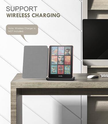 Чохол MoKo для Kindle Paperwhite 12th Gen 2024 та Kindle Colorsoft Signature Edition 2024, рожево-золотий. Захисний чохол з авто-сном/пробудженням для Kindle Paperwhite 2024