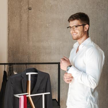 Relaxdays Valet Stand White