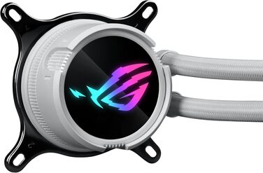 Система рідинного охолодження процесора ASUS ROG STRIX LC III 360 ARGB White, 3 вентилятори, біла