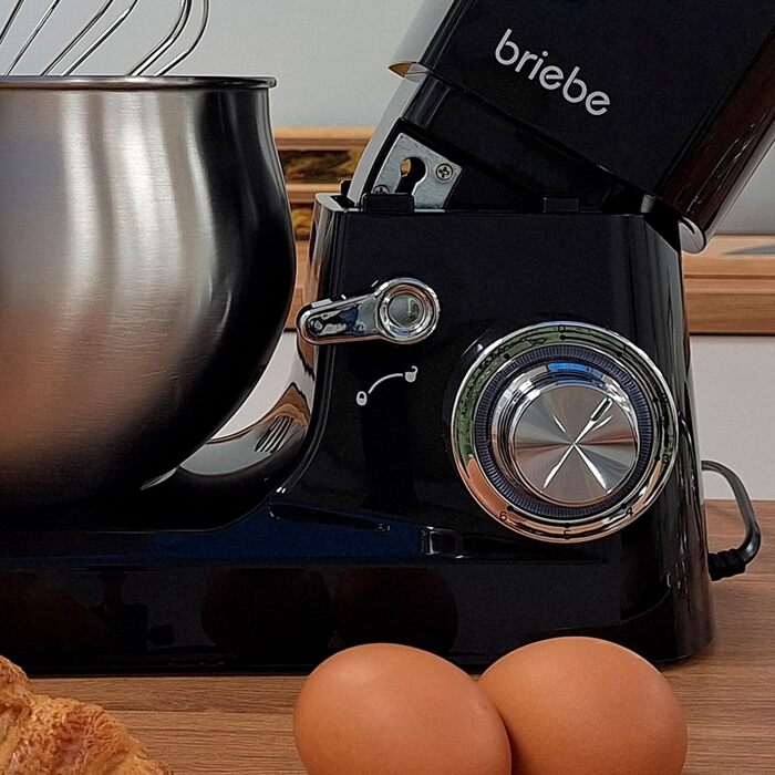 Професійна кухонна машина для тіста та приготування їжі 1800W MAX з орбітальним рухом, міткою, гаками та лопатками, 5-літрова чаша, 6 швидкостей + імпульсний режим, LED-сенсорний дисплей, KM1164