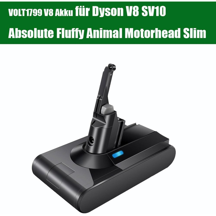 Замінний акумулятор VOLT1799 Li-ion для пилососів Dyson SV10 (Absolute, Fluffy, Animal, Motorhead, Slim)