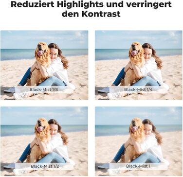 Фільтр K&F Concept Nano-K Serie Black-Mist 77mm для відео та портретної фотографії з оптичного скла з 18-шаровим покриттям