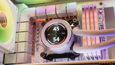 Рідинне охолодження AIO KRUX HydroGlance 360 ARGB LCD White, LCD-дисплей