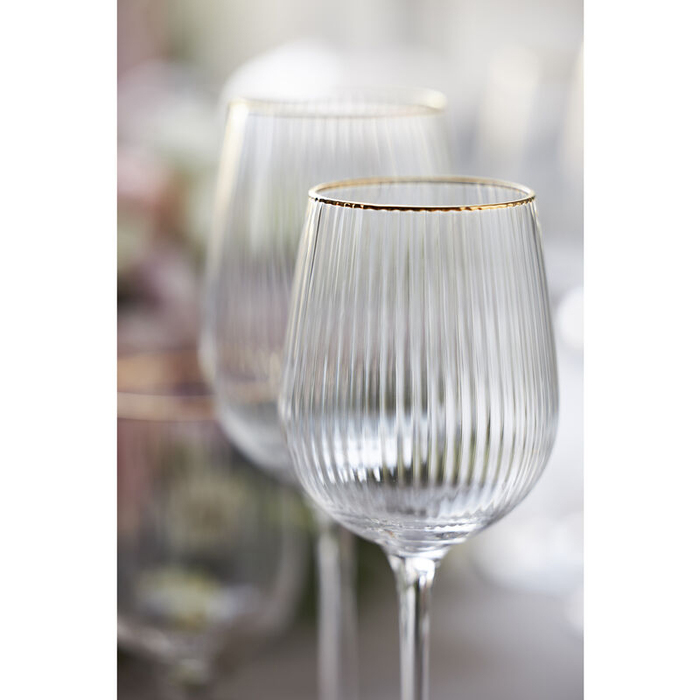Келихи для білого вина Lyngby Glass Palermo, білі, 300 мл, 4 шт.