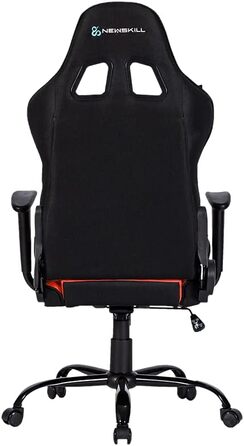 Ігрове крісло Newskill Horus Zephyr, ергономічне, тканинне, нахил 180°, 9 кольорів, червоне