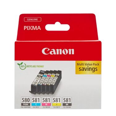 Оригінальний набір чорнильних картриджів Canon PGI-580/CLI-581 Multipack, 5 шт, 2024